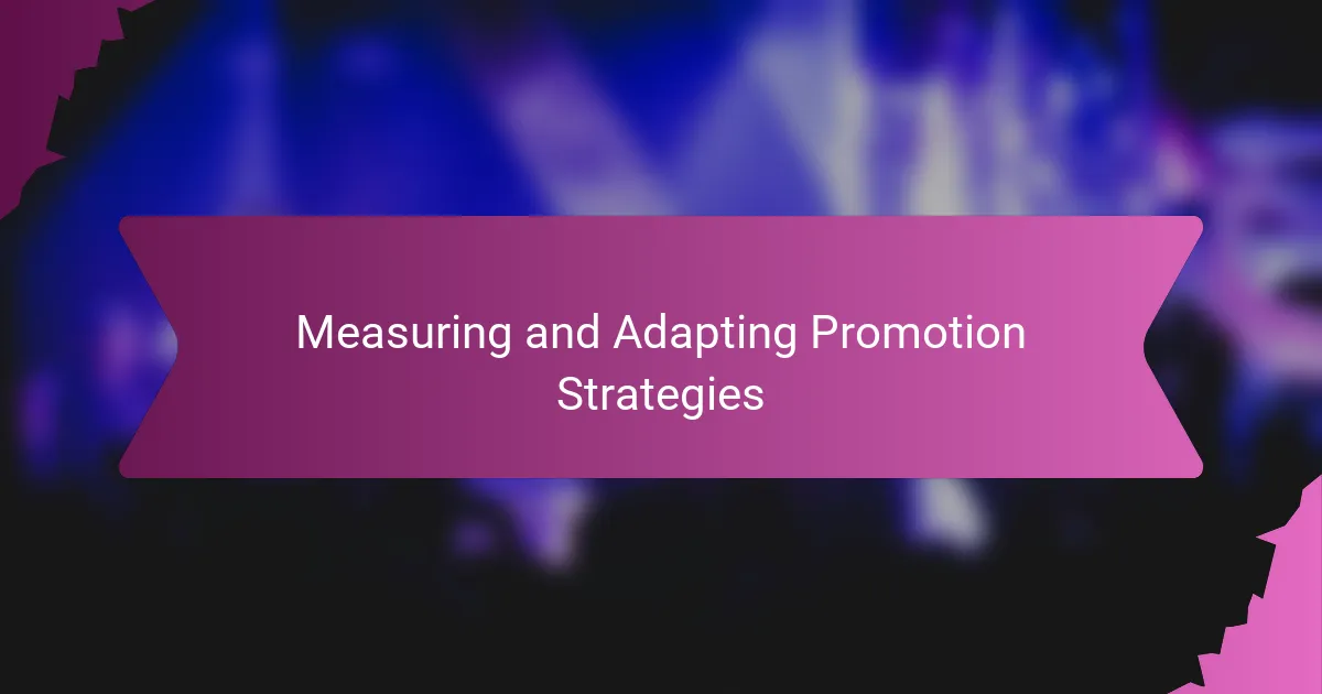 Measuring and Adapting Promotion Strategies
